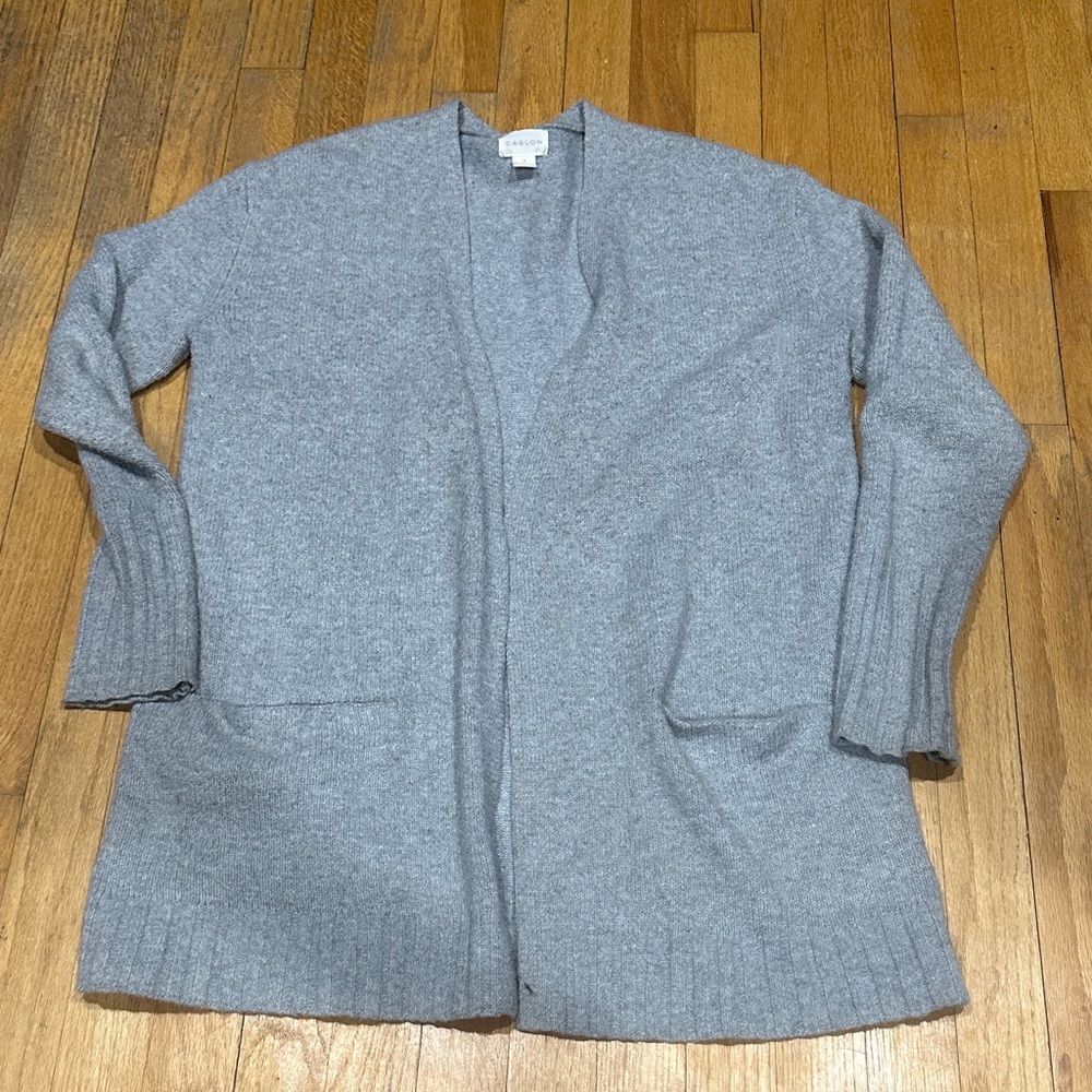 Caslon Heather Gray Women's Cardigan